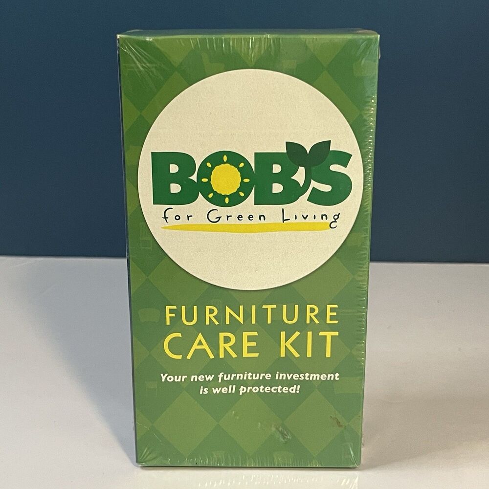 BOB'S For Green Living Furniture Care Kit Fabric & Rug Cleaner / Wood Polish 8oz
